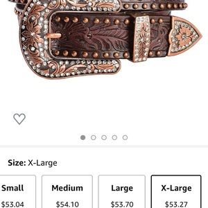Angel Ranch Womens Genuine Leather Belt